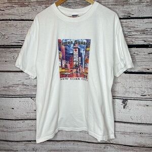 Times Square New York City Graphic Tee Size XL Men’s‎ Gildan Heavyweight Cotton